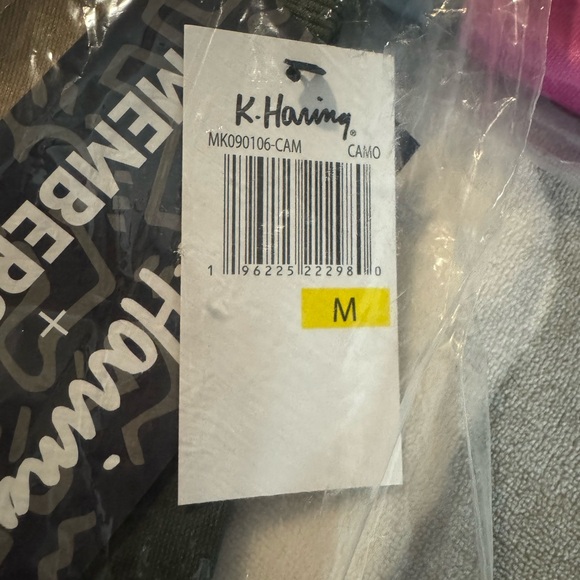 Keith Haring Members Only Collab Colorful Graphic Hoodie with DJ Design - Picture 3 of 8